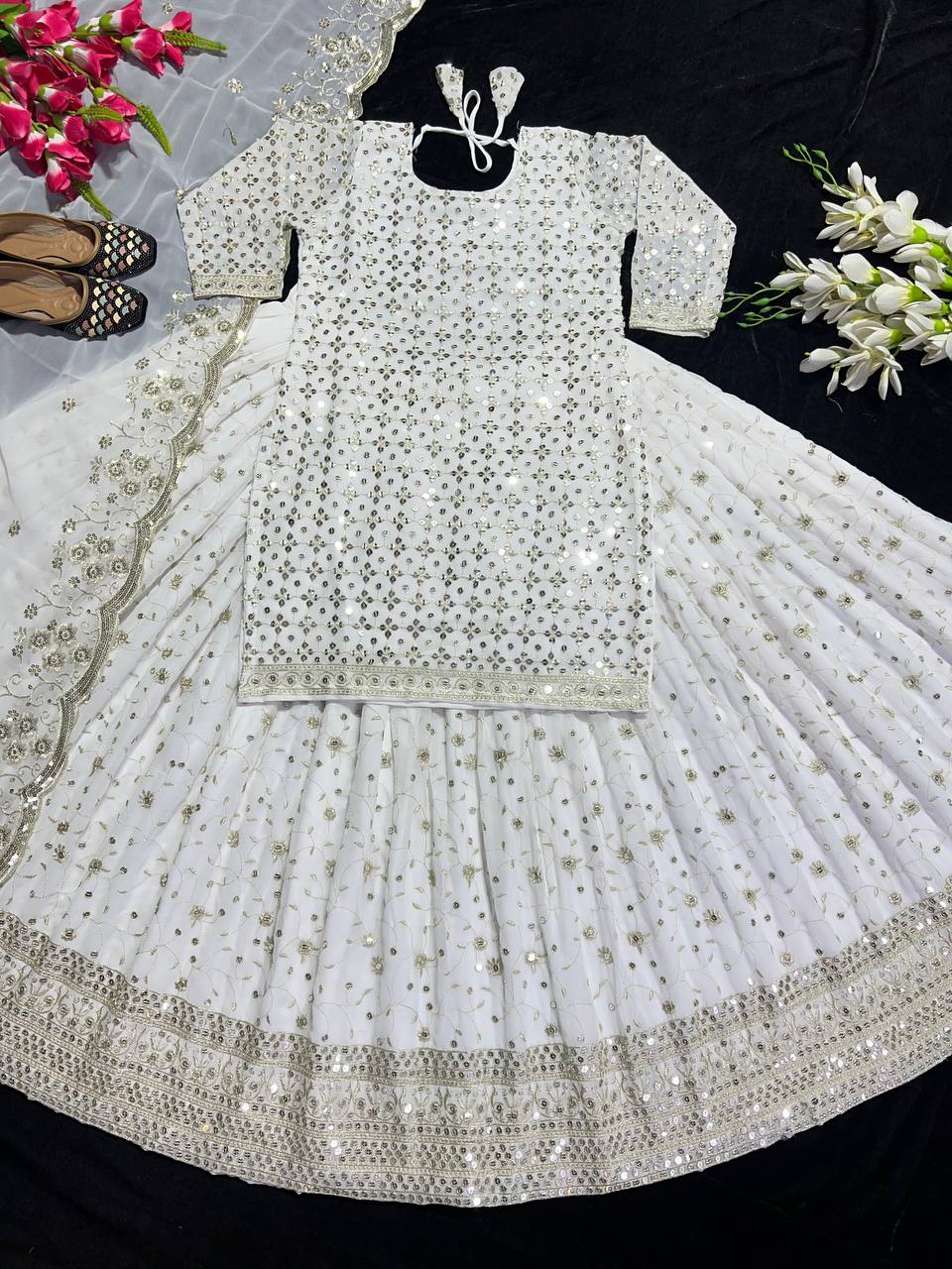 Ethereal White Gilded Heritage Couture